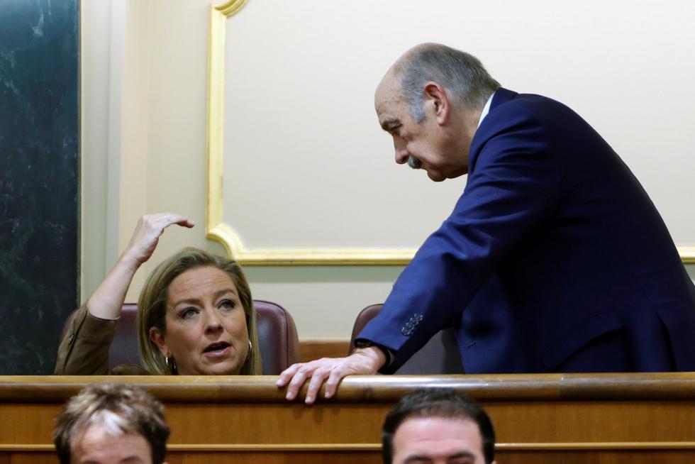 Imágenes de la primera jornada del debate de investidura de Pedro Sánchez en el Congreso de los Diputados.