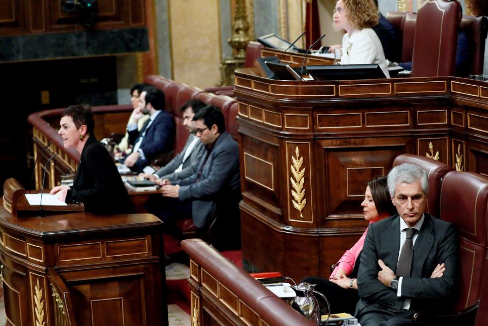 Bronca jornada de la sesión de investidura de Pedro Sánchez.