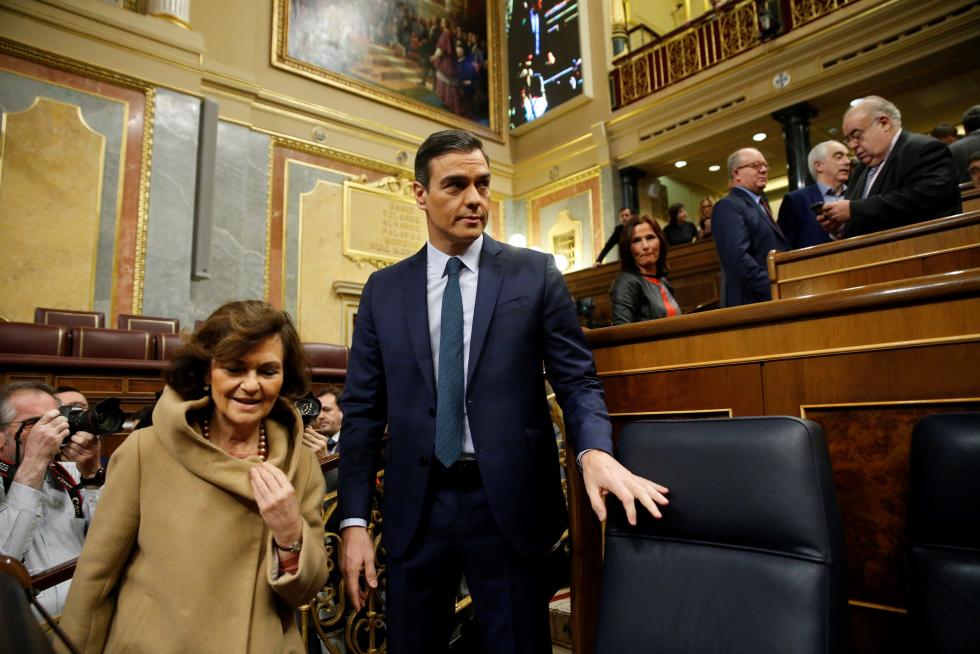 Bronca jornada de la sesión de investidura de Pedro Sánchez.
