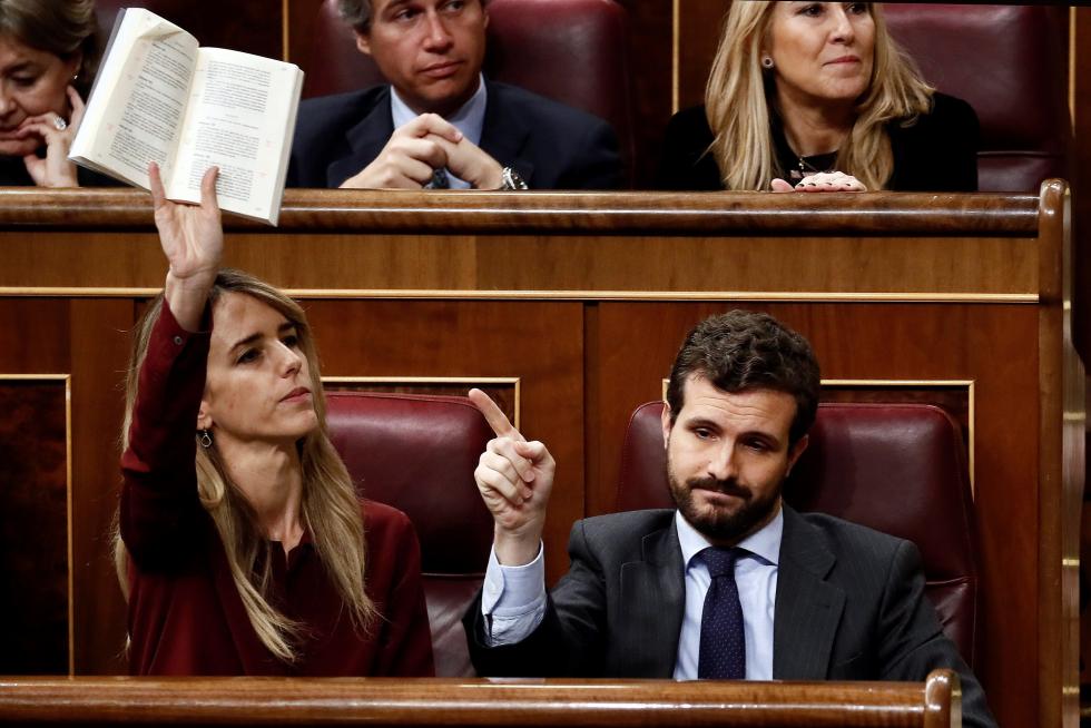 Bronca jornada de la sesión de investidura de Pedro Sánchez.