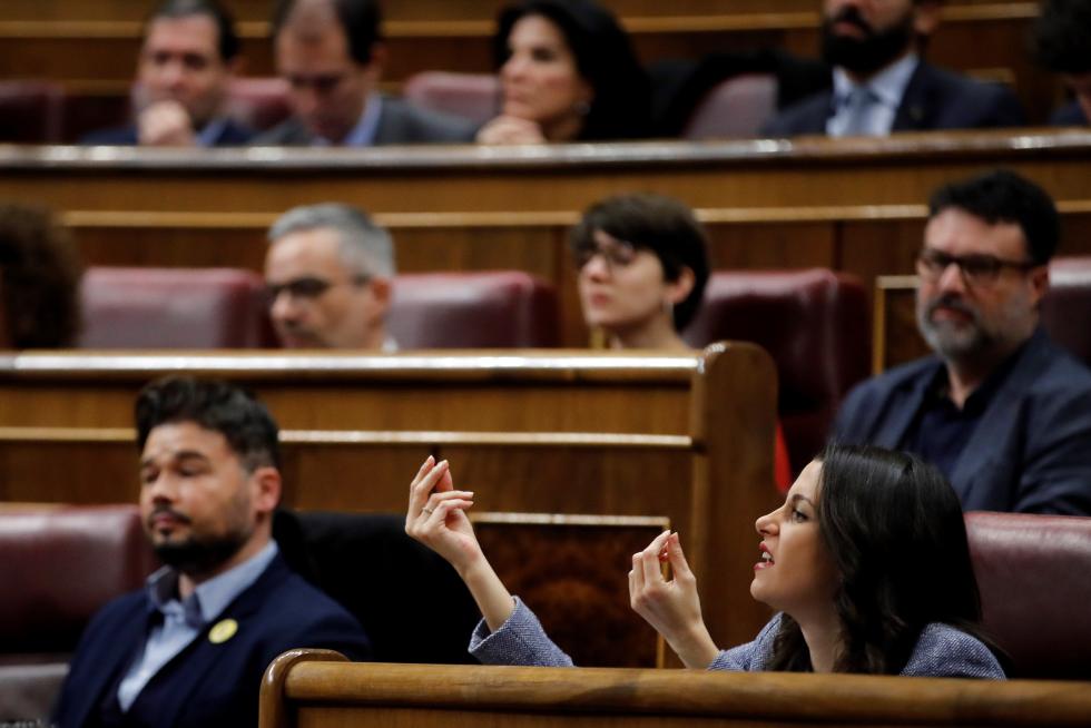 Bronca jornada de la sesión de investidura de Pedro Sánchez.