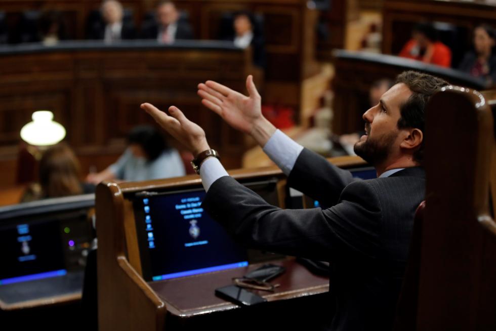 Bronca jornada de la sesión de investidura de Pedro Sánchez.