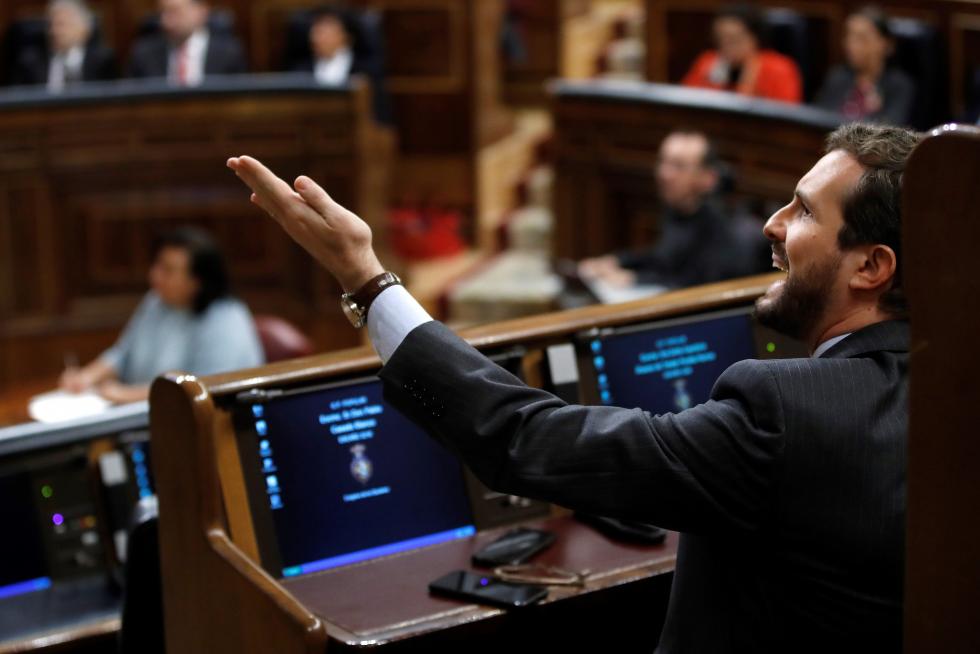 Bronca jornada de la sesión de investidura de Pedro Sánchez.