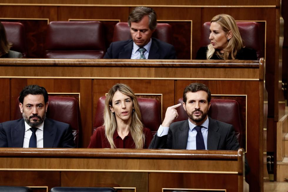 Bronca jornada de la sesión de investidura de Pedro Sánchez.