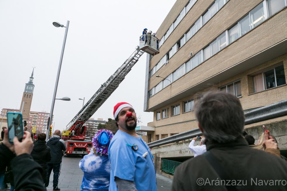 ARAGON VISITA DE LOS BOMBEROS Y DE LOS REYES MAGOS AL HOSPITAL INFANTIL / 06-01-2020 / FOTO: ARANZAZU NAVARRO