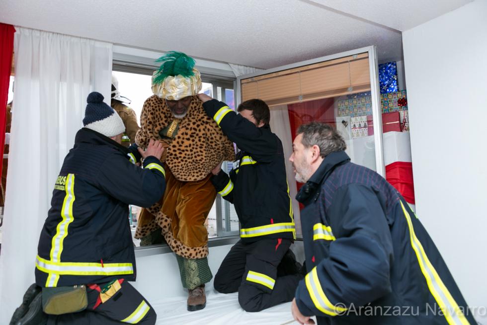 ARAGON VISITA DE LOS BOMBEROS Y DE LOS REYES MAGOS AL HOSPITAL INFANTIL / 06-01-2020 / FOTO: ARANZAZU NAVARRO