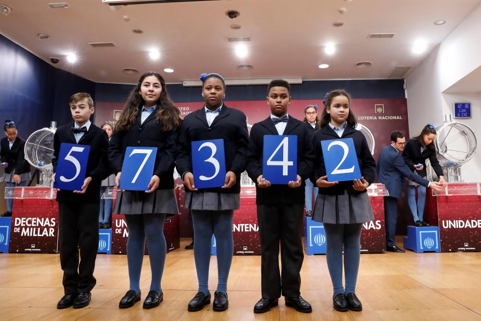 Primer premio de la Lotería del Niño 2020.