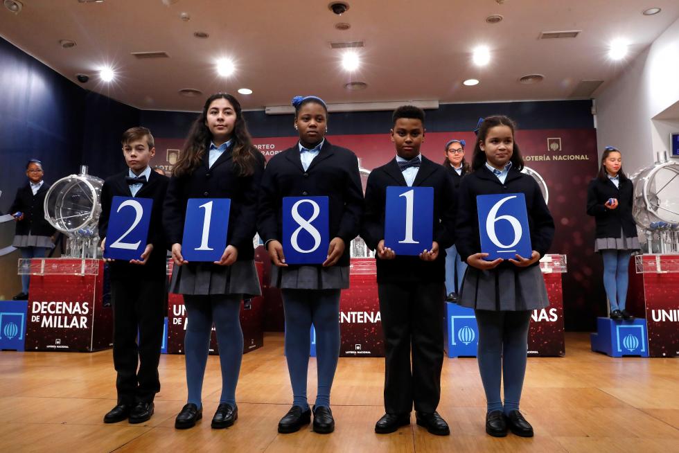 Segundo premio de la Lotería del Niño 2020.