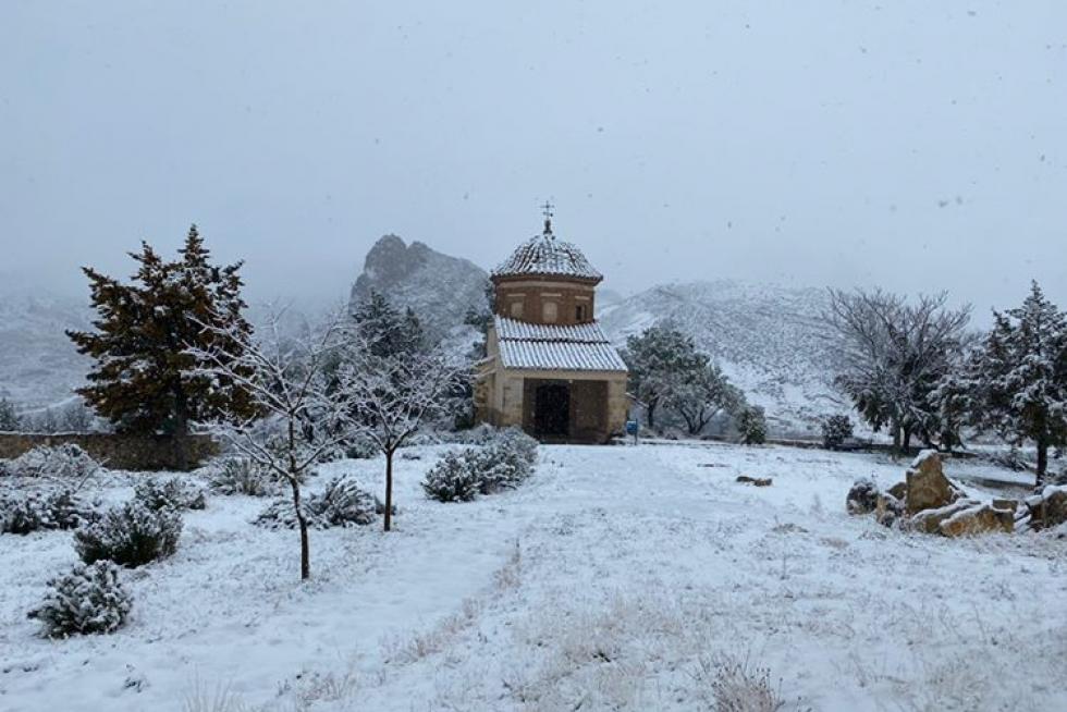 Borrasca Gloria en Aragón: nieve en Molinos
