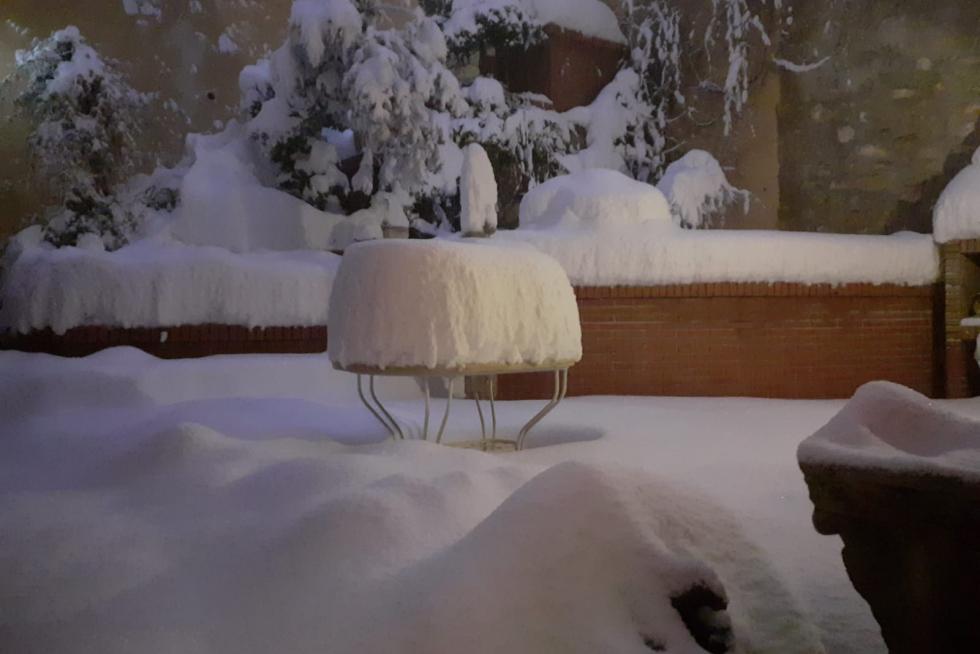 Nevada de este martes en Andorra, donde se ha acumulado medio metro de nieve.
