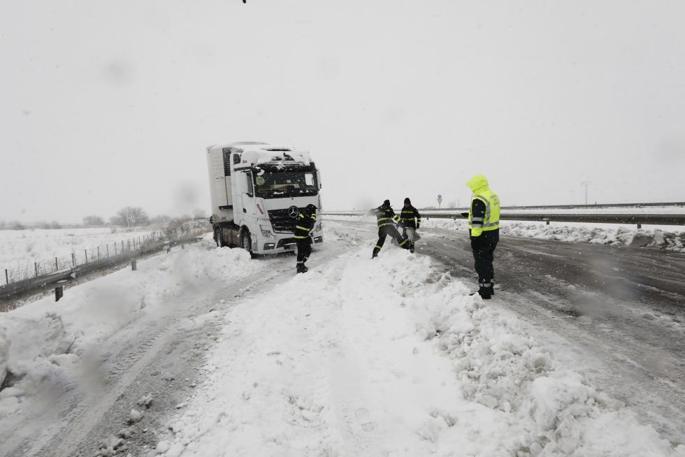 Borrasca Gloria: Afecciones de la gran nevada en el puerto de Paniza