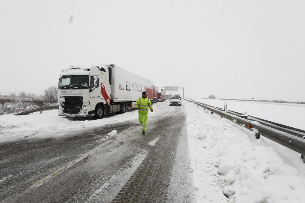 Borrasca Gloria: Afecciones de la gran nevada en el puerto de Paniza