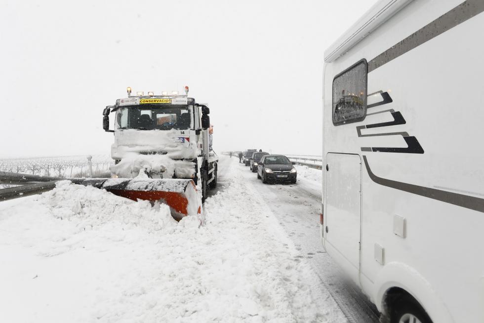 Borrasca Gloria: Afecciones de la gran nevada en el puerto de Paniza