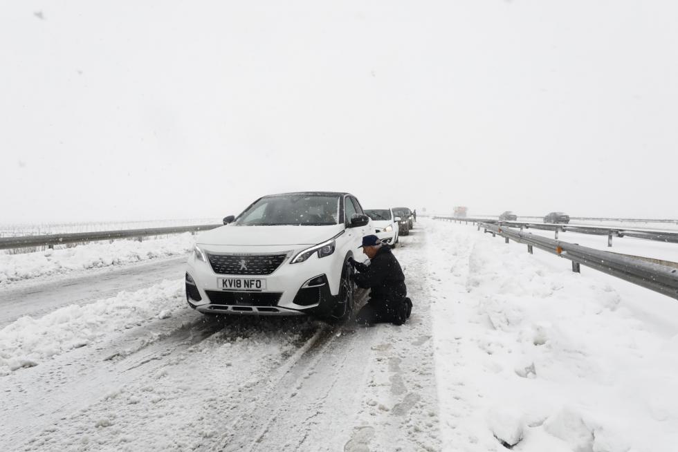 Borrasca Gloria: Afecciones de la gran nevada en el puerto de Paniza