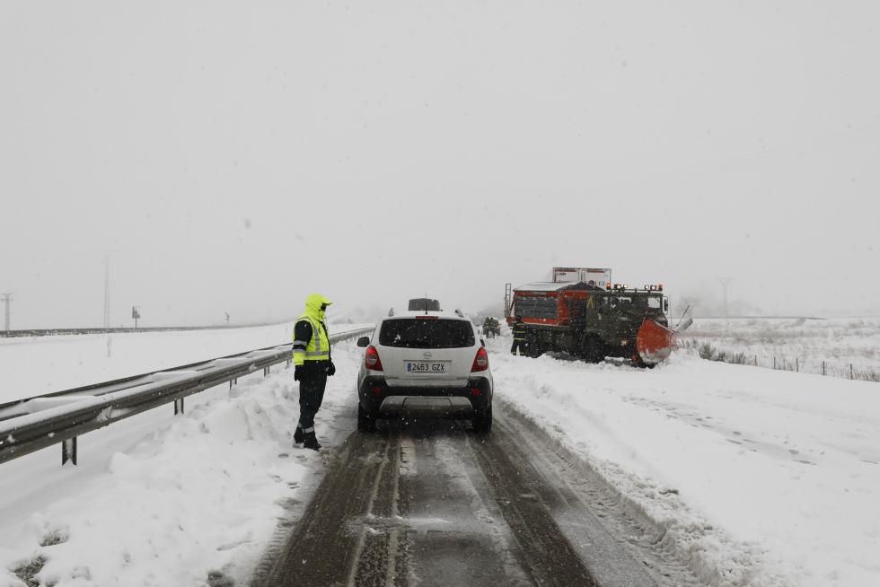 Borrasca Gloria: Afecciones de la gran nevada en el puerto de Paniza