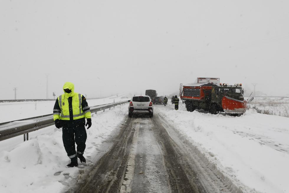 Borrasca Gloria: Afecciones de la gran nevada en el puerto de Paniza
