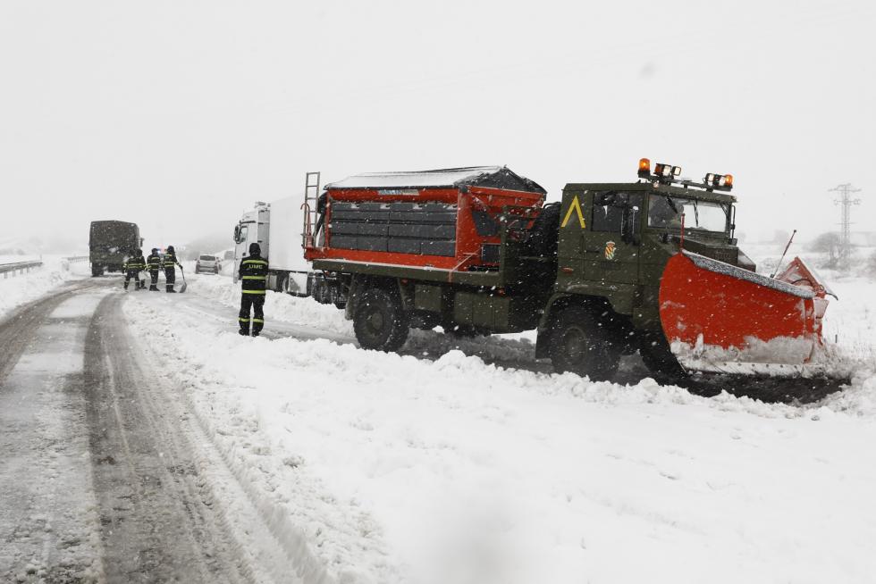 Borrasca Gloria: Afecciones de la gran nevada en el puerto de Paniza
