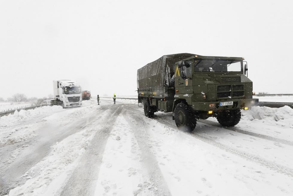 Borrasca Gloria: Afecciones de la gran nevada en el puerto de Paniza