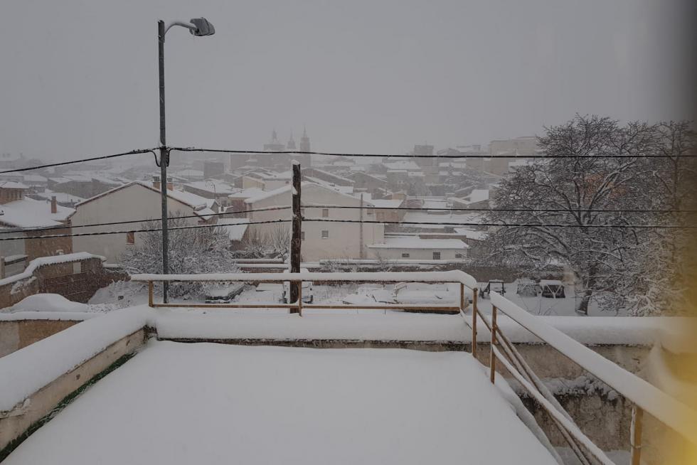 Nevada en Aguarón.