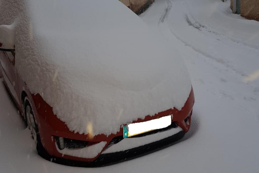 Nevada en Aguarón.