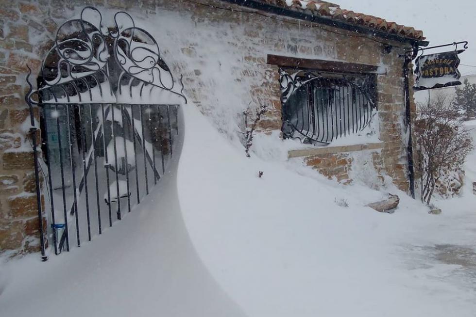 Nevada en Mosqueruela.
