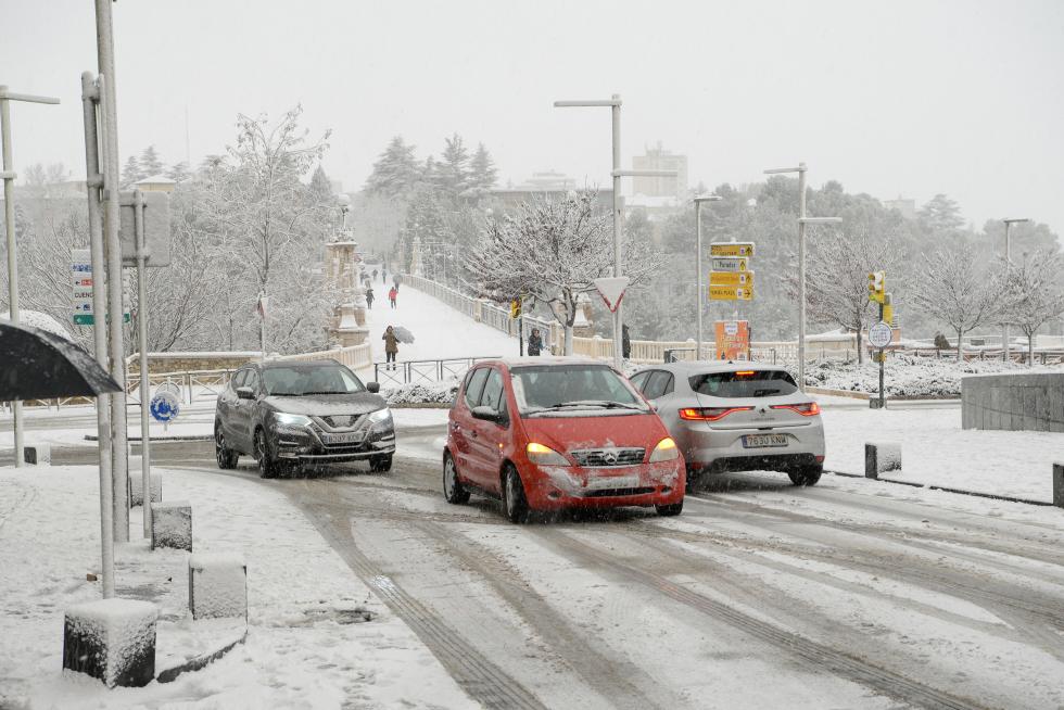 Nevada en Teruel capital.