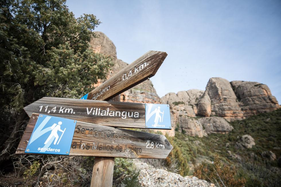 Vista de los Mallos de Agüero