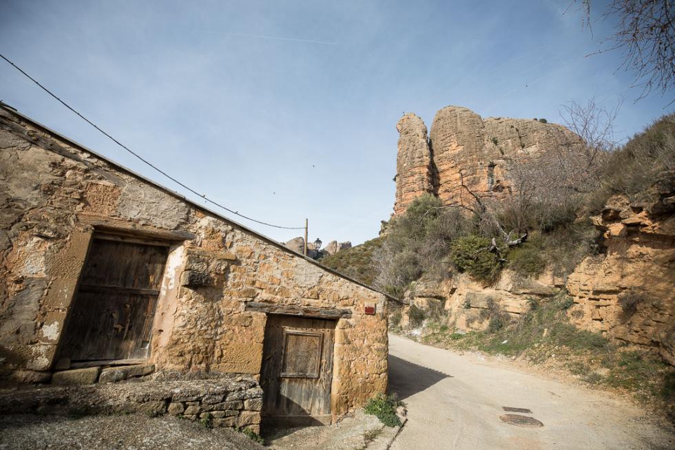 Vista de los Mallos de Agüero