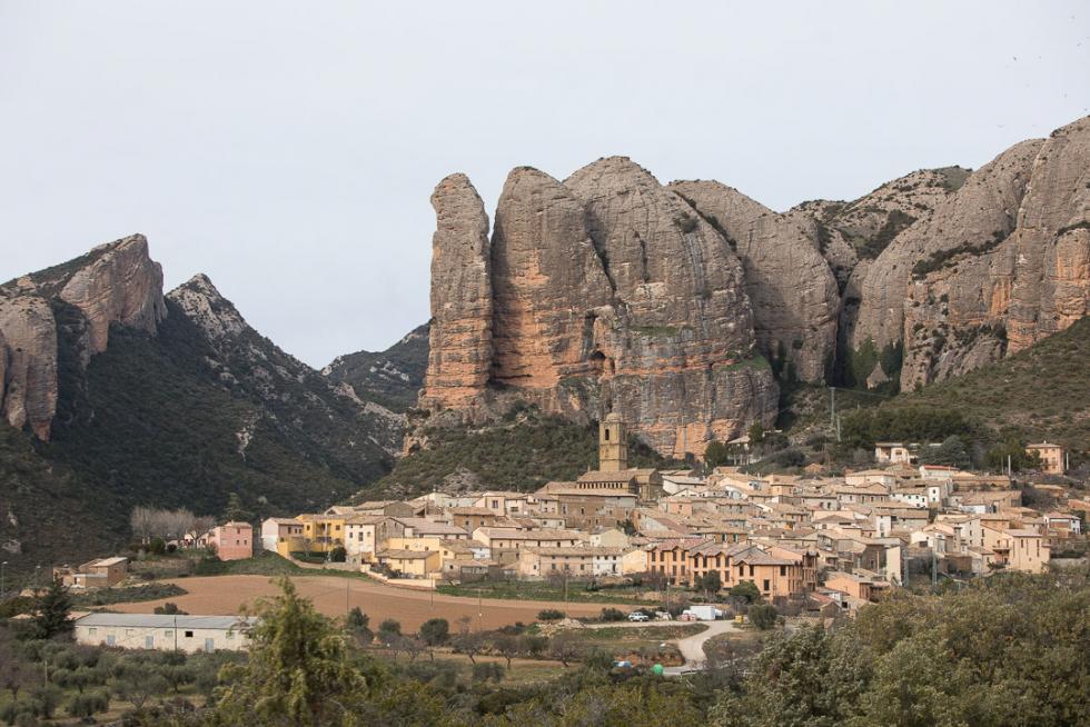 Vista de los Mallos de Agüero