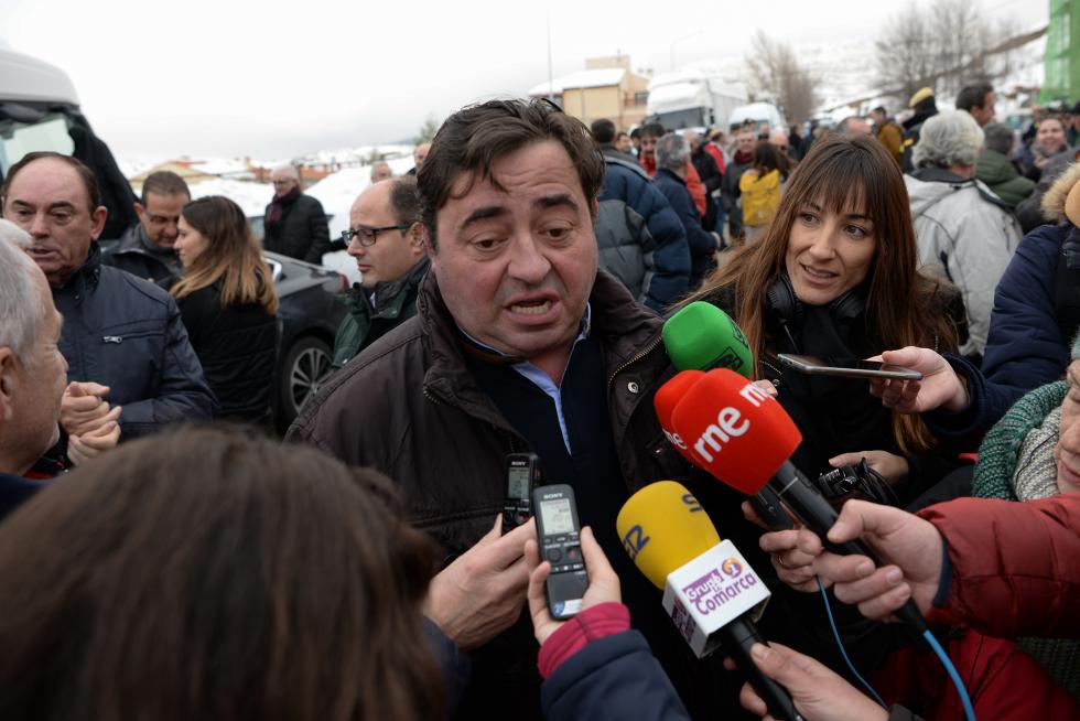 Pedro Sánchez visita Cantavieja para conocer los daños del temporal.
