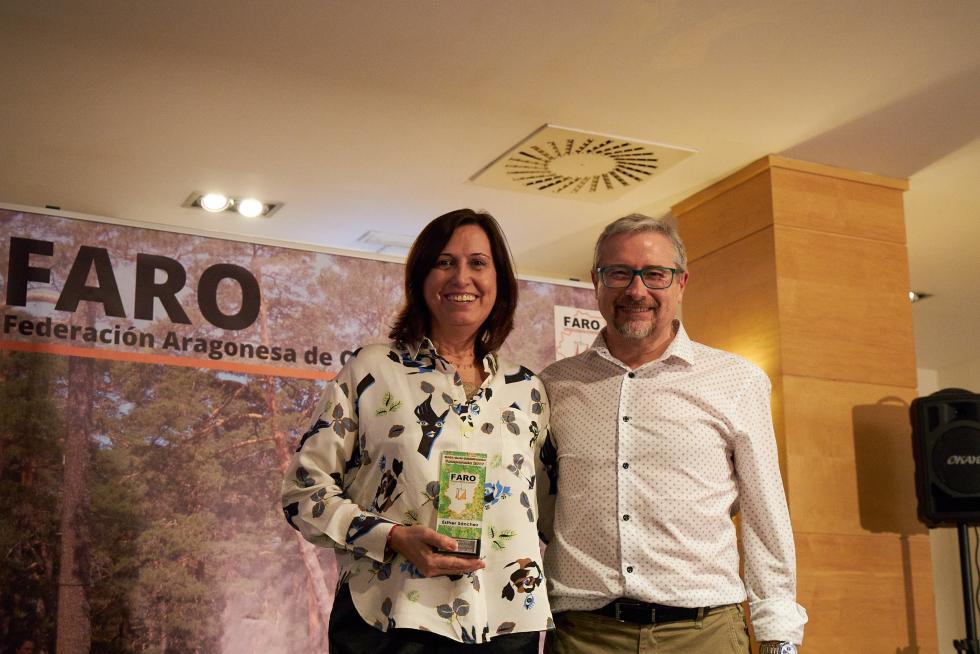 Esther Sánchez, en la Gala del Deporte de Orientación