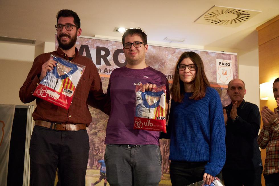 Ganadores SUB 21: Alejandra González, Jorge Jariod, Carlos Torquero
