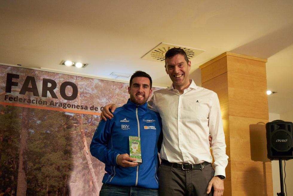 Jorge Paricio en la Gala del Deporte de la Orientación