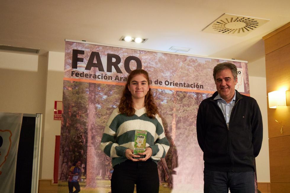 María Bermejo, en la Gala del Deporte de Orientación