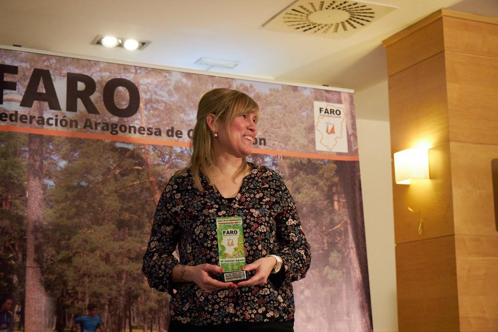 María Carmen Agustín, en la Gala del Deporte de Orientación