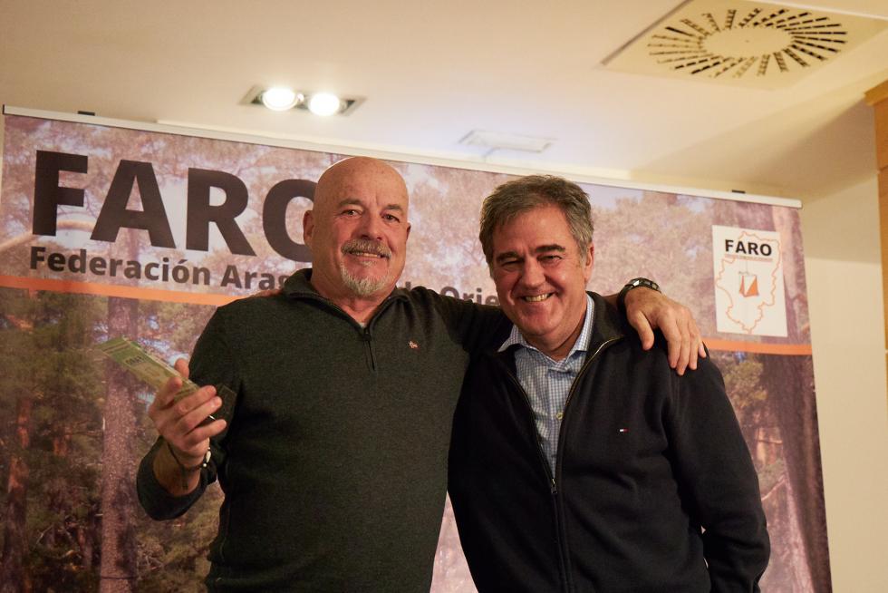 Tomás Enfedaque, en la Gala del Deporte de Orientación