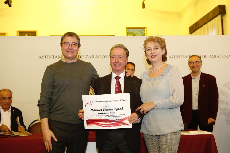 Nuevos académicos de honor de la Academia de la Artes del Folclore y la Jota de Aragón
