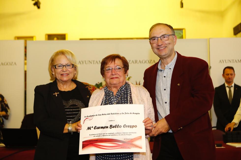Nuevos académicos de honor de la Academia de la Artes del Folclore y la Jota de Aragón