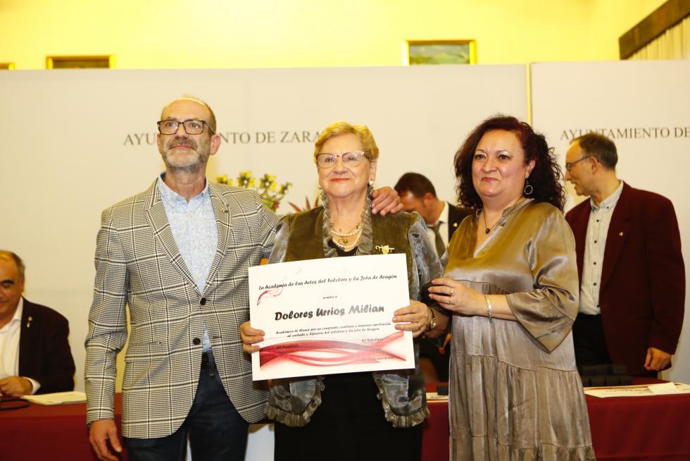 Nuevos académicos de honor de la Academia de la Artes del Folclore y la Jota de Aragón