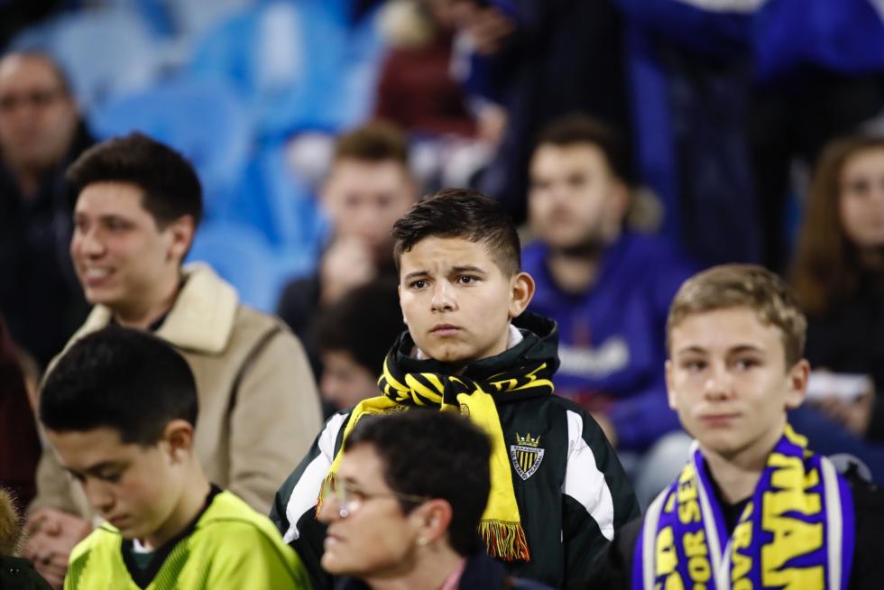 Imágenes de la afición en La Romareda durante el partido Real Zaragoza-Real Madrid.