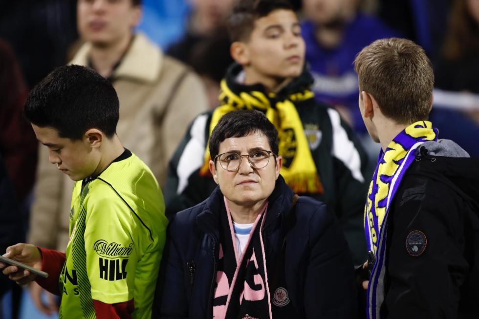 Imágenes de la afición en La Romareda durante el partido Real Zaragoza-Real Madrid.