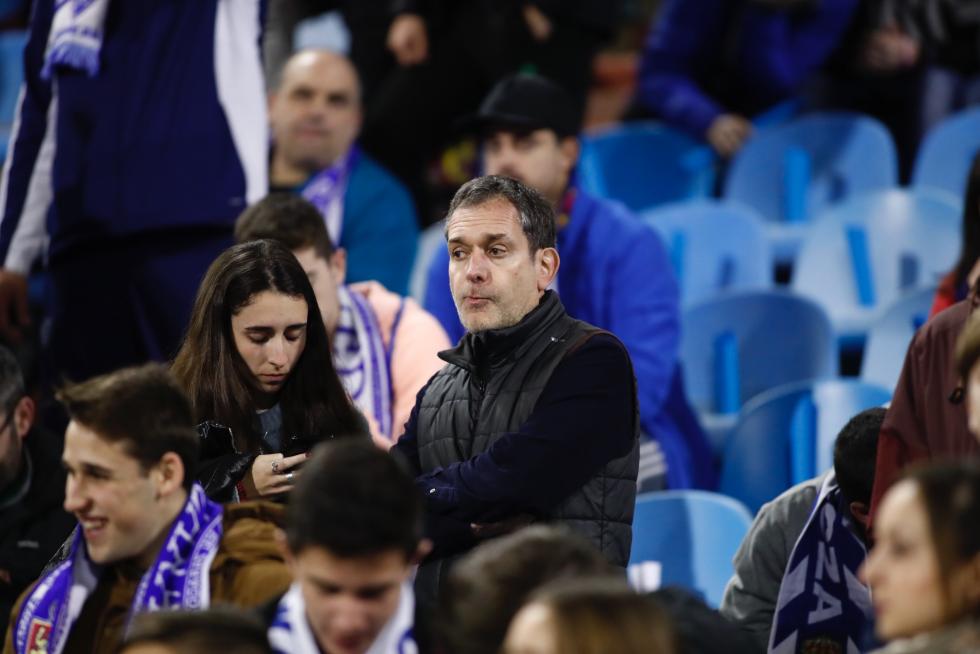 Imágenes de la afición en La Romareda durante el partido Real Zaragoza-Real Madrid.