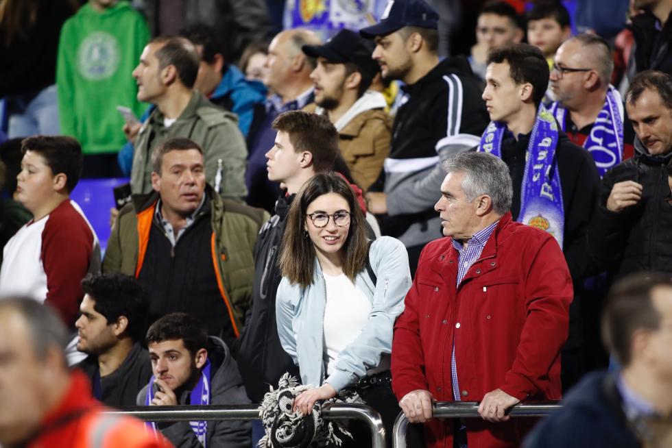 Imágenes de la afición en La Romareda durante el partido Real Zaragoza-Real Madrid.