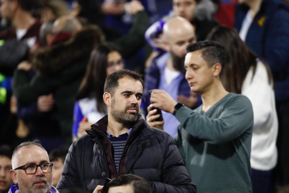 Imágenes de la afición en La Romareda durante el partido Real Zaragoza-Real Madrid.