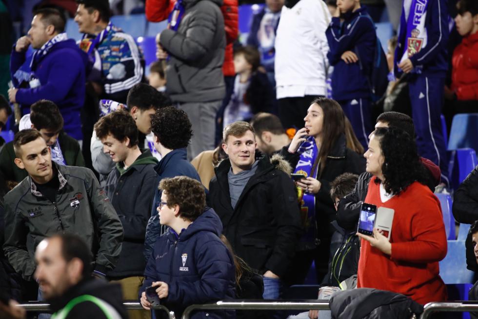 Imágenes de la afición en La Romareda durante el partido Real Zaragoza-Real Madrid.