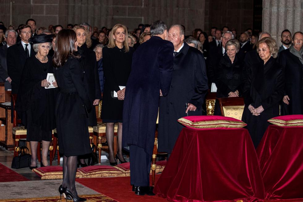 Funeral por la infanta Pilar en el Escorial.