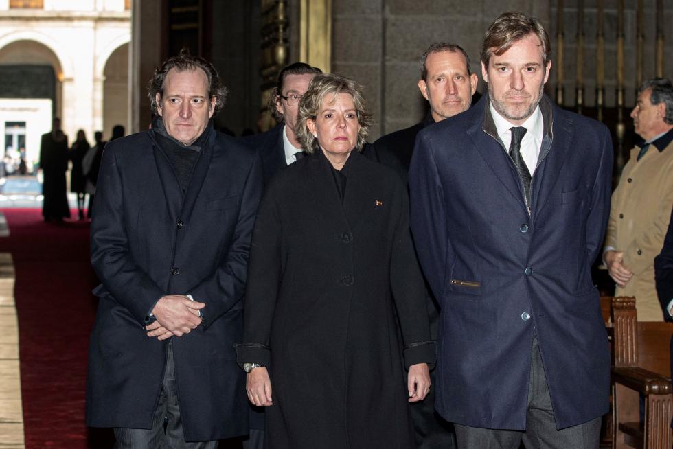 Funeral por la infanta Pilar en el Escorial.