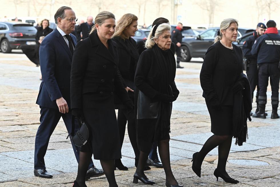 Funeral por la infanta Pilar en el Escorial.