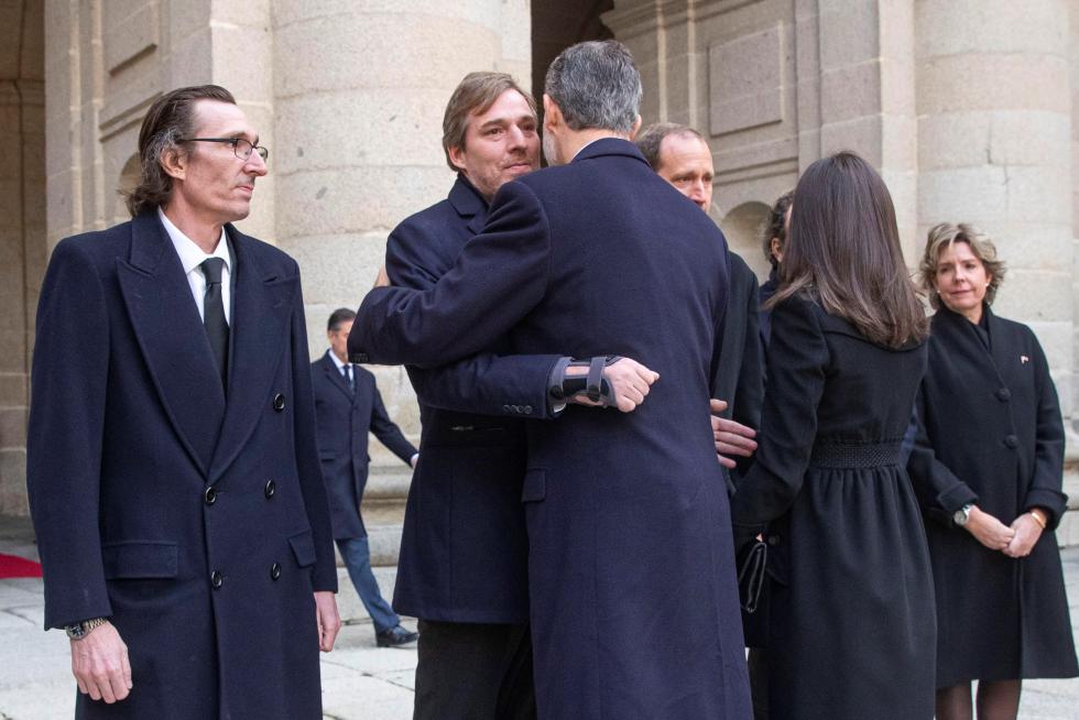 Funeral por la infanta Pilar en el Escorial.