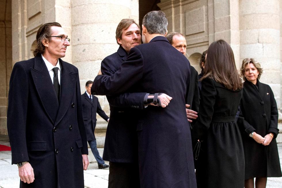 Funeral por la infanta Pilar en el Escorial.